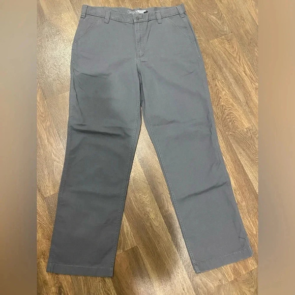 Carhartt RUGGED FLEX® RELAXED FIT CANVAS WORK PANT. Gravel gray. Size 38x34 - Picture 3 of 12